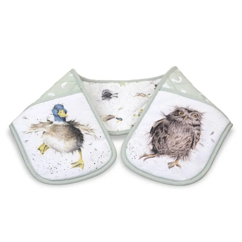 Wrendale Double Oven Glove Duck and Owl